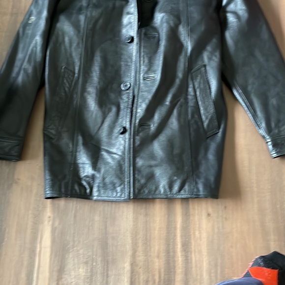 Structure (express for men) Black Leather Jacket - Picture 3 of 14
